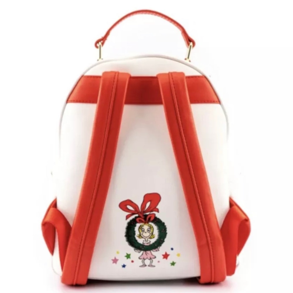 - Loungefly Dr. Seuss The Grinch Chimney Thief Mini Backpack and Wallet - Picture 3 of 8
